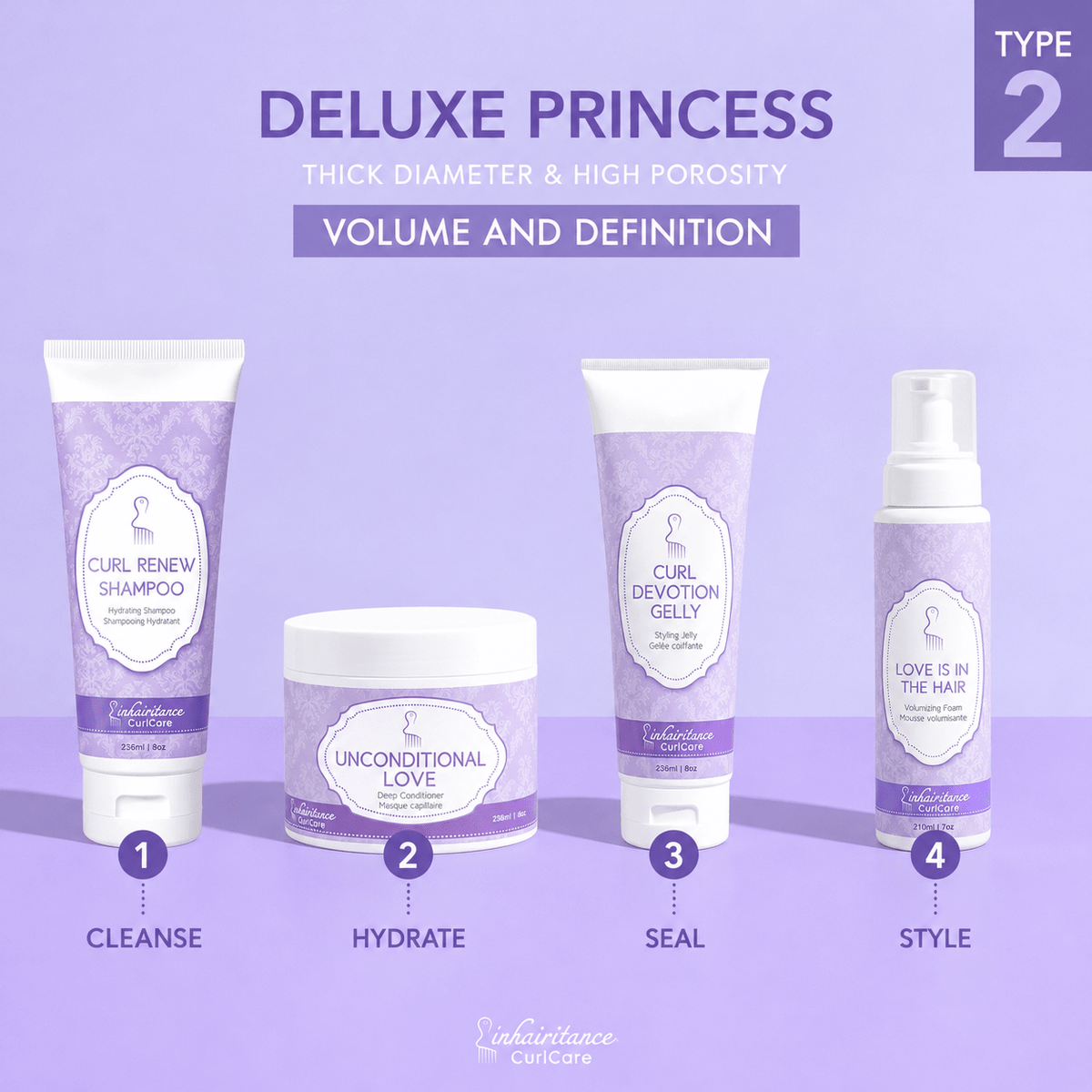 Curl ID Kit - Deluxe Princess Type 2 - Inhairitance CurlCare