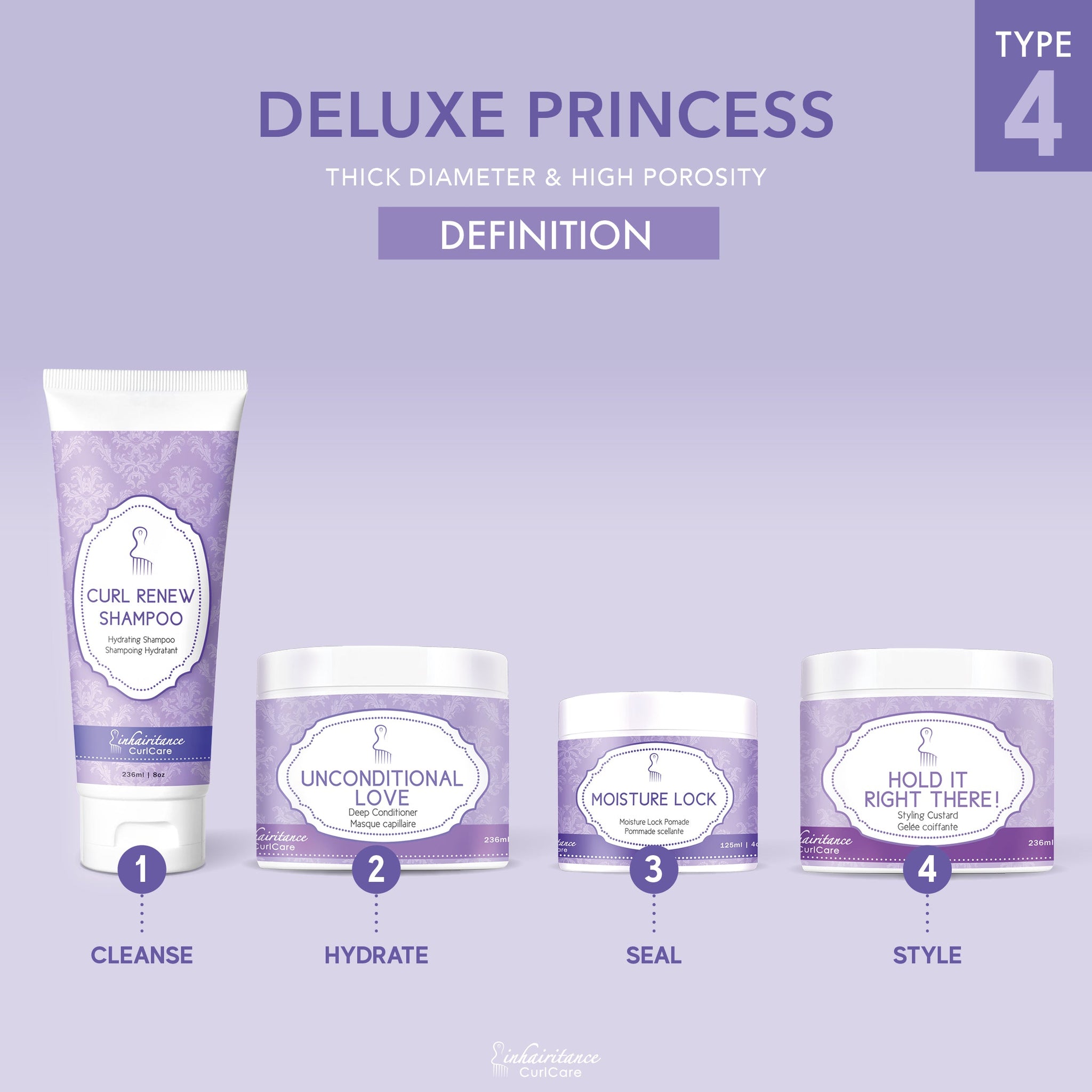 Curl ID Kit - Deluxe Princess Type 4 - Inhairitance Curl Spa