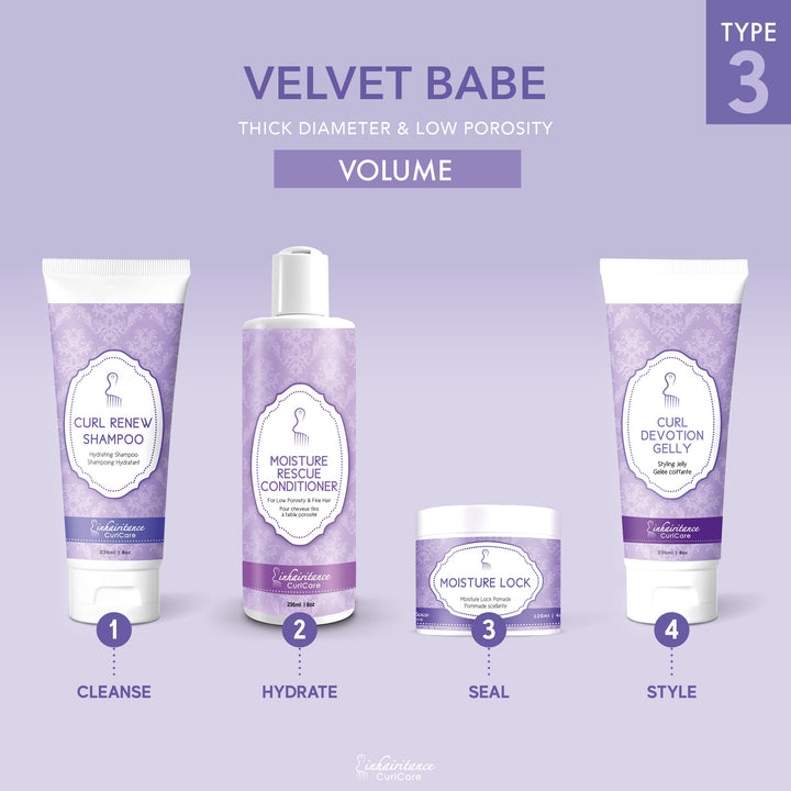 Curl ID Kit - Velvet Babe Type 3 - Inhairitance Curl Spa