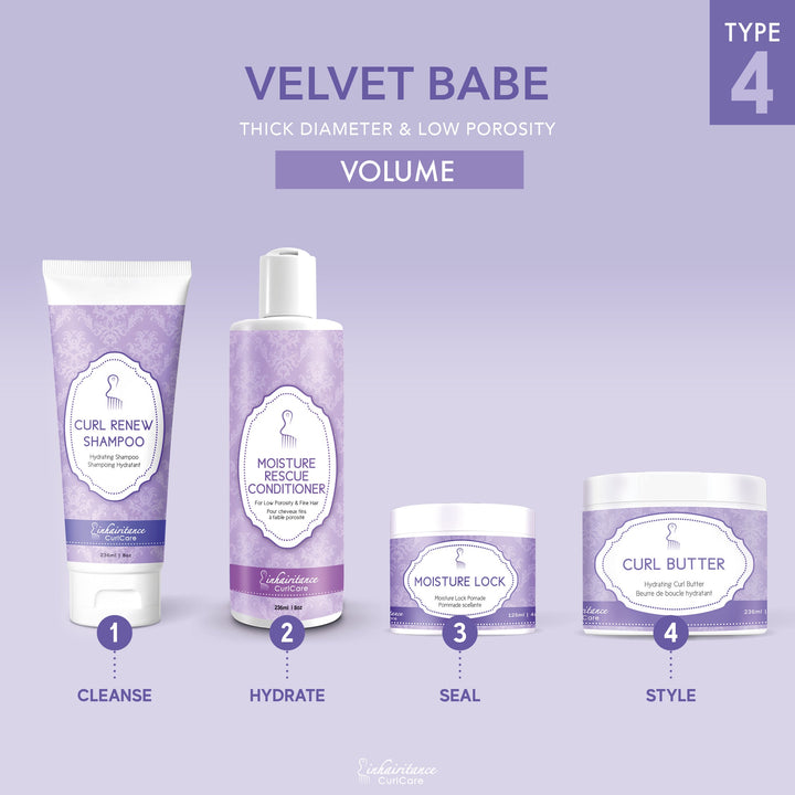 Curl ID Kit - Velvet Babe Type 4 - Inhairitance Curl Spa