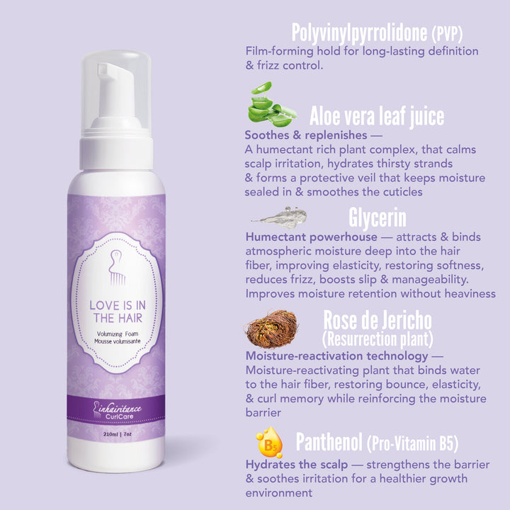Love is in the Hair Mousse - Inhairitance Curl Spa