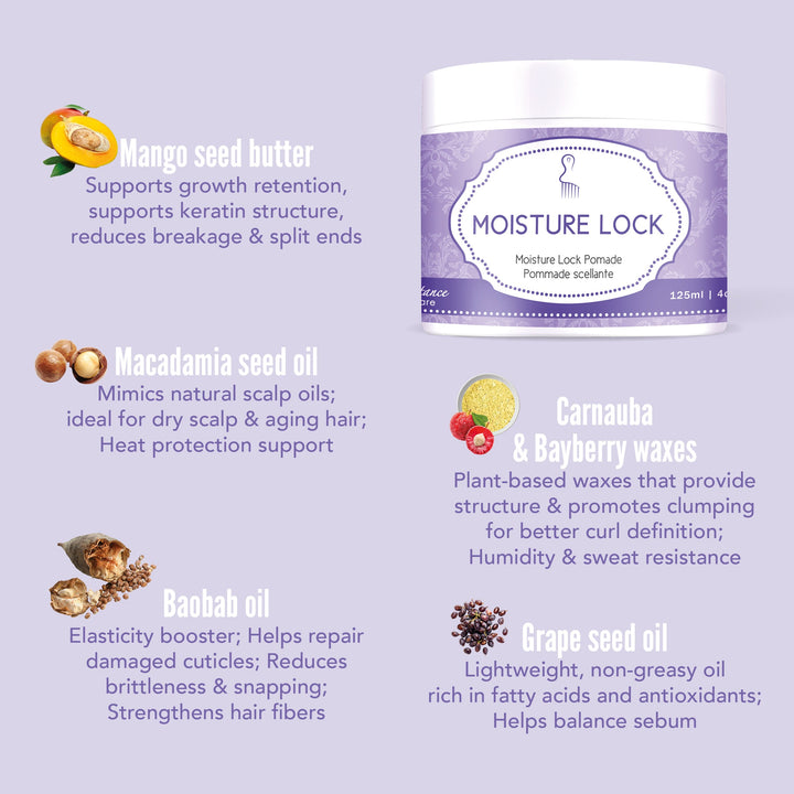 Moisture Lock Pomade (0.25 oz) - Inhairitance Curl Spa