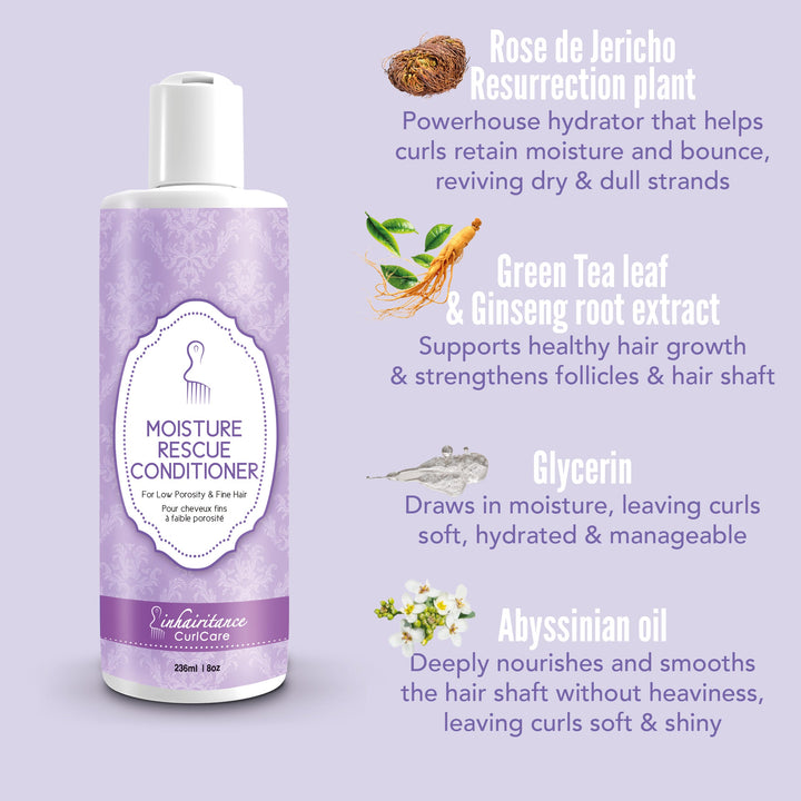 Moisture Rescue Low Porosity Conditioner - Inhairitance Curl Spa